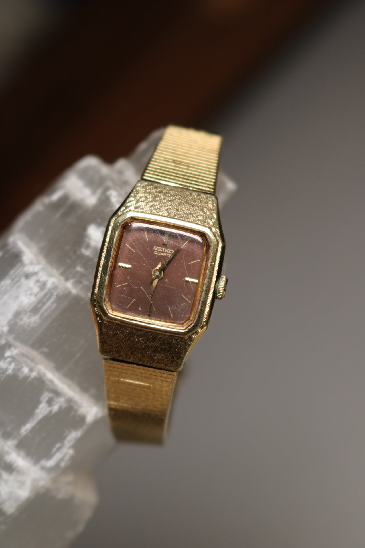 Seiko Brown Face Watch- Working