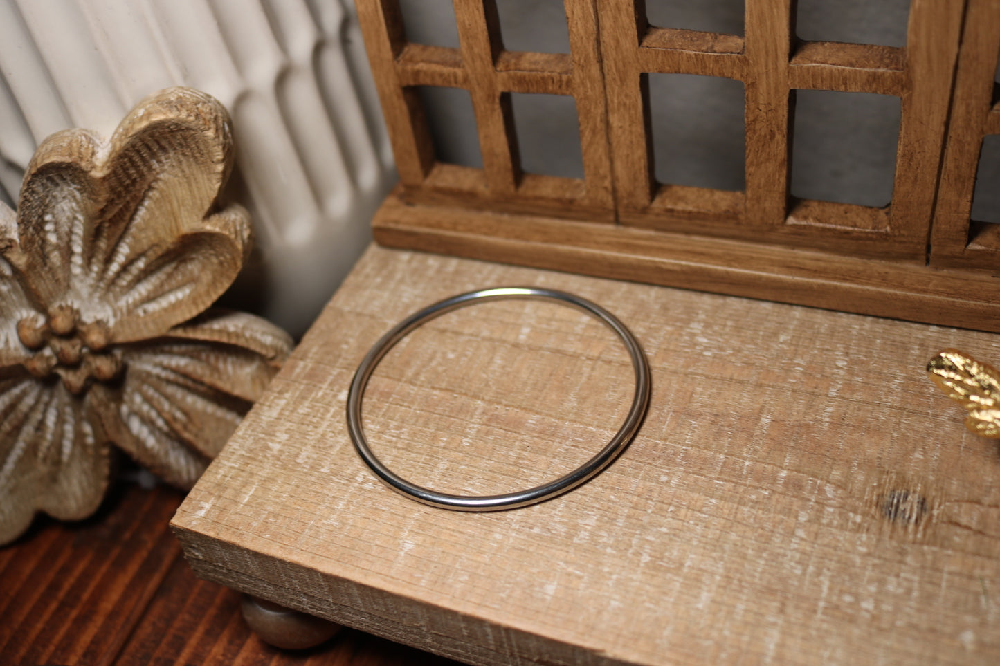 Silver Dainty Bangle